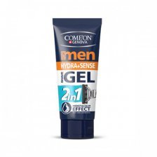 ژل اصلاح مردانه 2در1 آبرسان ضدحساسیت کامان - Comeon 2in1 Hydra And Sense Shave Gel For Men 175ml - کد1842
